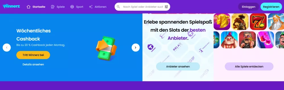 Winnerz Casino – 150% Bonus bis 1.000 € und 100 Freispiele beim ersten Deposit